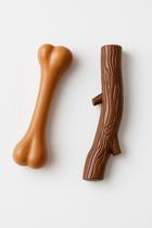 Kit 2 Mordedor Pet Brinquedos De Borracha Divertidos Para Cães Cachorro Pequeno Médio Sortidos