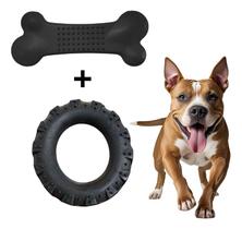 Kit 2 Mordedores Brinquedo Maciço Para Pet Cachorros Grande