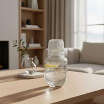 kit 2 Moringa Detalhe com bolinha Em Vidro Com Copo (600ml+200ml) Lyor kit 2 Moringa Detalhe com bolinha Em Vidro Com Copo (600ml+200ml) Lyor