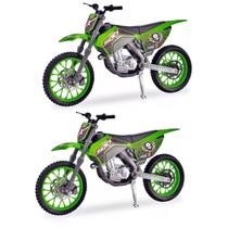 Kit 2 Moto De Brinquedo Motocross Pneus de Borracha Motinha