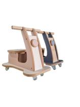 Kit 2 Motocas Lambreta Madeira Mdf Infantil Rosa E Azul