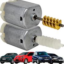 Kit 2 Motor Fechadura Trava Eletrica Amarok Fox Crossfox Fusca Jetta Golf Up Tiguan - Plastico/Ferro
