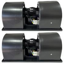 Kit 2 Motor Ventilador Univ 3 Vel 12v Turbina 114mm Imobras