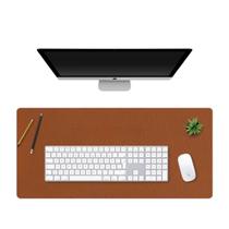 Kit 2 Mouse Pad Grande 90x40cm Gamer home Office Escritorio Sintético Antiderrapante Marrom Castor