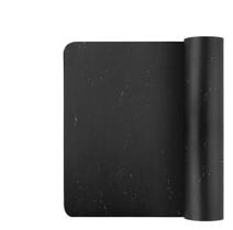 Kit 2 Mouse Pad Pequeno 25X20 Couro Eco Retangular Preto