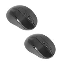 Kit 2 Mouse Sem Fio Para Pc E Notebook 2.4ghz Optico Ate 10 Metros Wireless - lojaaquitem24