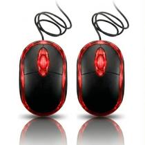 Kit 2 Mouse Usb Com Fio Óptico 3 Botões 1000DPI Para Notebook e Computador Kit 2 Mouse Usb Com Fio Óptico 3 Botões 1000DPI Para Notebook e Computador