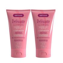 Kit 2 Mousse Anti-frizz Defrizante Protetor Térmico Ceramidas Soft Hair 240ml