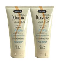 Kit 2 Mousse Anti-frizz Defrizante Protetor Térmico Óleo de Argan Soft Hair 240ml