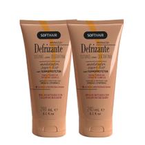 Kit 2 Mousse Anti-frizz Defrizante Protetor Térmico Tutano com Queratina Soft Hair 240ml