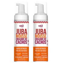 Kit 2 Mousse Criador De Cachos Juba Widi Care Super Definição Cabelos Cacheados 180ml