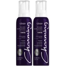 Kit 2 Mousse Modelador Charming Cless Forte Fixador Cabelo Antiúmidade Brilho Filtro UV 140ml Kit 2 Mousse Modelador Charming Cless Forte Fixador Cabelo Antiúmidade Brilho Filtro UV 140ml