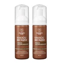 Kit 2 Mousses Autobronzeador Kakadu Bronzer Australian Gold 140ml