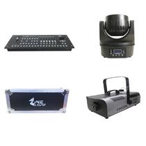 Kit 2 Moving B-Eye 1 Maquina 1500W 1 Mesa Pilot Com Case