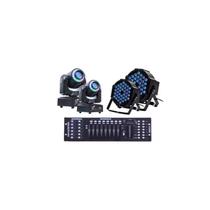 Kit 2 Moving Head Spot 60w + 2 Canhão 36 Leds 3w + Mesa Dmx