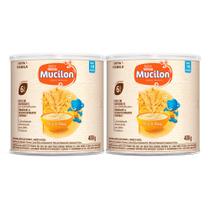 Kit 2 Mucilon Cereal Infantil Sabor Arroz e Aveia a Partir de 6 Meses 400g Kit 2 Mucilon Cereal Infantil Sabor Arroz e Aveia a Partir de 6 Meses 400g