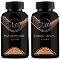 Kit 2 Mucuna Pruriens 120 Capsulas 500mg Ethos Nutrition Kit 2 Mucuna Pruriens 120 Capsulas 500mg Ethos Nutrition
