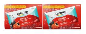 Kit 2 Multivitamínico Centrum Energia Em Pó C/12 Envelopes Kit 2 Multivitamínico Centrum Energia Em Pó C/12 Envelopes