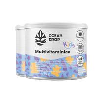 Kit 2 Multivitamínico Kids Ocean Drop Vegano 30 Gomas