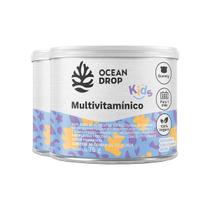 Kit 2 Multivitamínico Kids Ocean Drop Vegano 30 Gomas