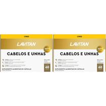 Kit 2 Multivitamínico Lavitan Cabelos E Unhas Com 60 Cáps