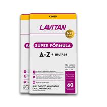 Kit 2 Multivitamínico Mulher Lavitan 60 Comprimidos Kit 2 Multivitamínico Mulher Lavitan 60 Comprimidos