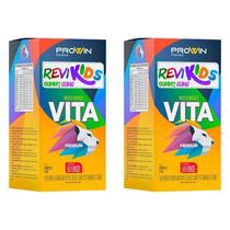 Kit 2 Multivitamínico Revikids Gummy Gums 60Un - Prowin