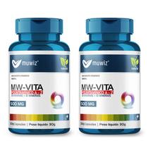 KIT 2 MW VITA - POLIVITAMÍNICO A-Z 30 Cáps 500mg MUWIZ