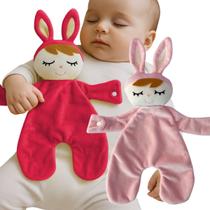 Kit 2 Naninha Metoo Paninho para Bebê Prendedor de Chupeta Pelúcia Infantil