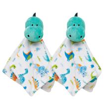 Kit 2 Naninhas Soninho Bebê Dino Pelúcia Antialérgica Buba Kit 2 Naninhas Soninho Bebê Dino Pelúcia Antialérgica Buba