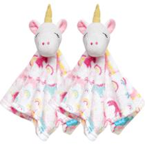 Kit 2 Naninhas Unicórnio Pelúcia Antialérgica Bebê Buba