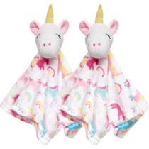 Kit 2 Naninhas Unicórnio Pelúcia Antialérgica Bebê Buba