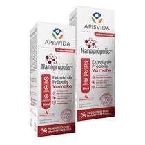 Kit 2 Nanopropolis Extrato de própolis Vermelho 20ml
