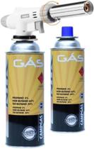 Kit 2 Nautika Cartucho Gás Campgás + Fogareiro Maçarico Camping ou Doméstico