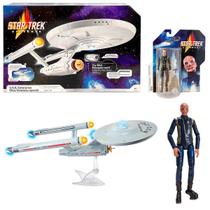 Kit 2 Nave Uss Enterprise + Boneco 12Cm Saru - Star Trek - Sunny Brinquedos