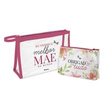 Kit 2 Necessaire Dia das Mães Brasfoot Melhor Mãe do Mundo