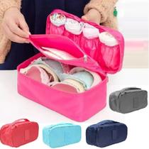 Kit 2 Necessaire Feminina Peças Íntimas Lingerie Mala Viagem