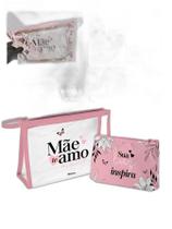 Kit 2 Necessaire Organizador Cosméticos Maquiagem Feminino