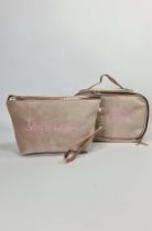 Kit 2 Nécessaires Femininas em Veludo