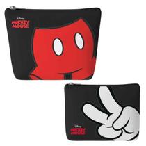 Kit 2 Necessaires Mickey Mouse Original Disney, Semax, Bolsinhas Com Fechamento Em Ziper