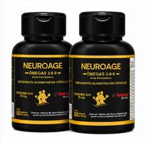 Kit 2 Neuroage Ômegas Coenzima Q10 EPA DHA 60 cps Kit 2 Neuroage Ômegas Coenzima Q10 EPA DHA 60 cps