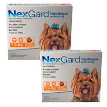 Kit 2 NexGard Antipulgas e Carrapatos para Cães de 2 a 4kg