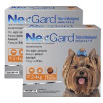 Kit 2 NexGard Contra Pulgas e Carrapatos para Cães de 2 a 4kg 1 Tablete Mastigável Kit 2 NexGard Contra Pulgas e Carrapatos para Cães de 2 a 4kg 1 Tablete Mastigável