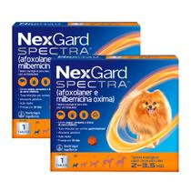 Kit 2 NexGard Spectra Anti Pulgas e Carrapatos para Cães de 2 a 3,5kg 1 Tablete Mastigável