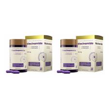 Kit 2 Niacinamida 97% Teor + Dexpantenol + Vit B5 60 Caps