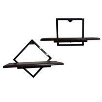 Kit 2 Nichos de Parede Decorativos Industrial