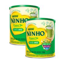 Kit 2 Ninho 3+ Fases Composto Lácteo 800g