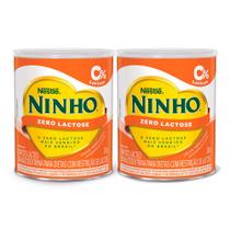Kit 2 Ninho Composto Lácteo Zero Lactose Lata 380g