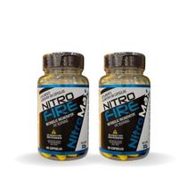 Kit 2 Nitro Fire Cafeína 200mg 60 Cápsulas Fisionutri