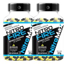 Kit 2 Nitro Fire Cafeína 420Mg 60Cps - Nitromax